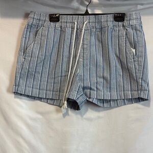 LOFT Blue and White Striped Women Shorts Cargos LL158